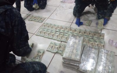 Decomisan más de 400 mil dólares en San Marcos