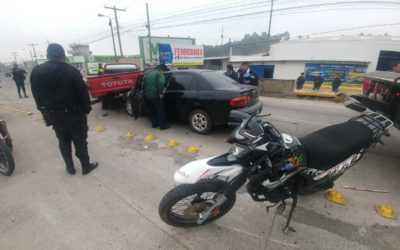 Triple colisión en la zona 5 de Xela deja un herido