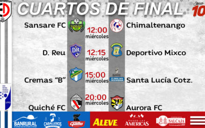 Programación para la jornada 16 del torneo Apertura 2018 en la Primera División de Guatemala