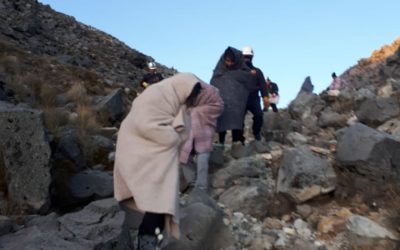 Rescatados en el volcán Tajumulco