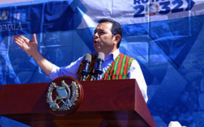 Abucheo al presidente Jimmy Morales