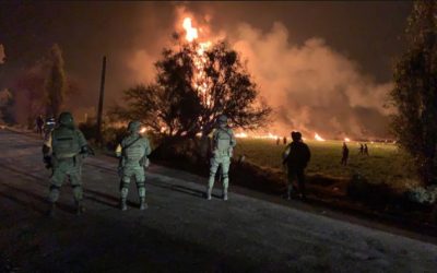 Emergencia en México, explosión en ductos de PEMEX