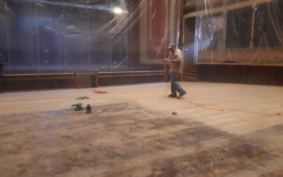 Avanzan trabajos de restauración en el Teatro Municipal