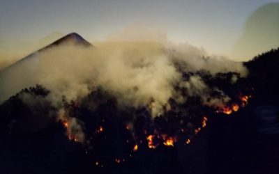 Nueve días duran trabajos para controlar incendio en cerro Candelaria