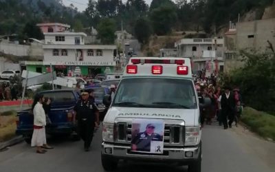 Sepultan a bombero asesinado en San Miguel Sigüilá