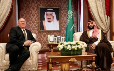 Pompeo se reúne con el rey y el príncipe heredero de Arabia en visita a Irán