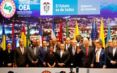 Arranca el jueves sesión plenaria de la 49 Asamblea General de la OEA en Colombia
