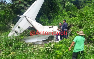 Mortal accidente de avioneta en Coatepeque