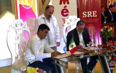 Xela firma hermanamiento con municipio mexicano