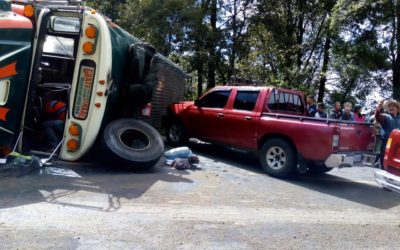 ¿Cuántos heridos deja accidente protagonizado por bus Tacaná?