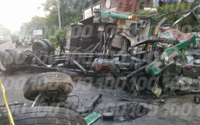Fatal accidente protagonizado por bus