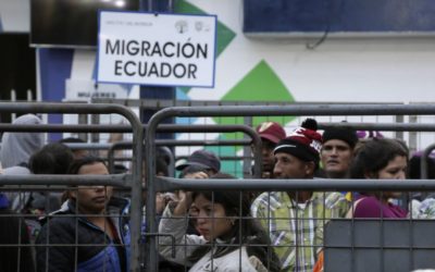 Ecuador inicia censo a migrantes venezolanos