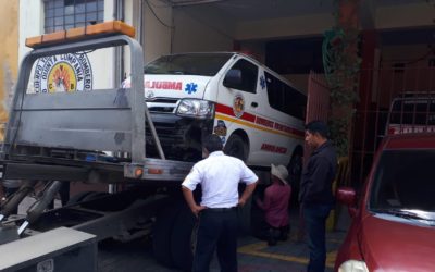 Bomberos de Xela solicitan ayuda para reparar ambulancia