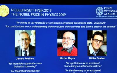 Tres científicos reciben Premio Nobel de Física 2019 por descubrimientos de astronomía