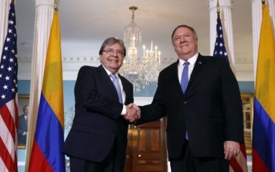 Pompeo y Holmes Trujillo discuten relación Colombia – EE.UU. y sobre Venezuela