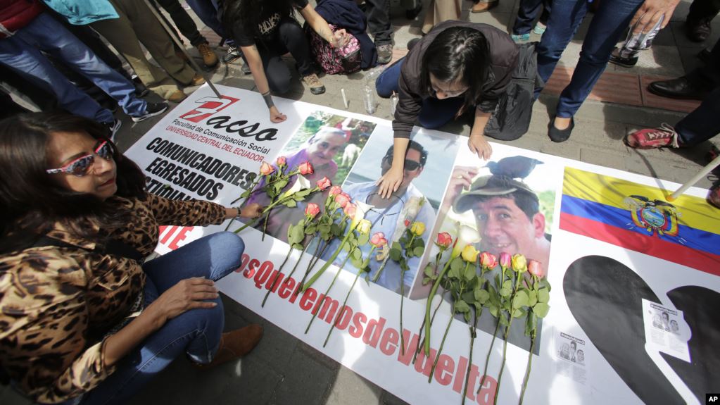CIDH recomienda indemnizar a familias de periodistas asesinados en Ecuador en 2018