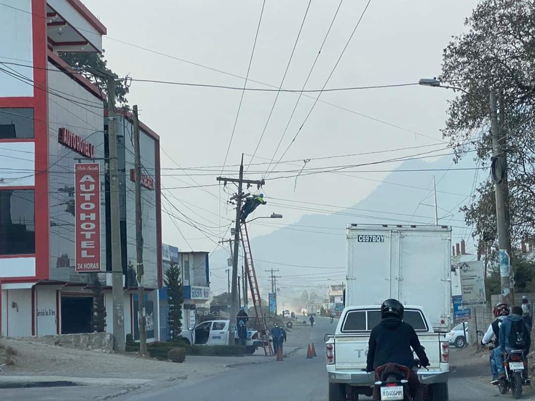 Dos zonas en Xela sin energía eléctrica