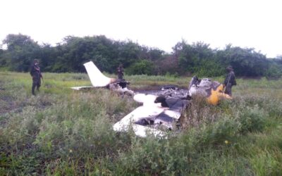 Localizan avioneta incinerada
