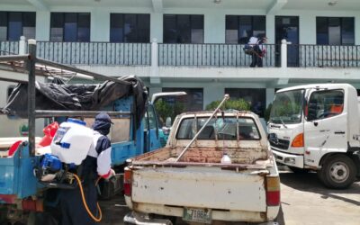 Quetzaltenango: Desinfectan edificios municipales para prevenir casos de COVID-19