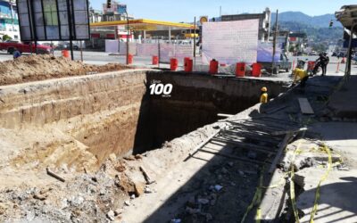 Inicia construcción de pilares en paso a desnivel de Cuatro Caminos