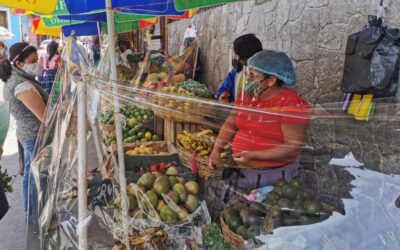 Medidas sanitarias en el Centro Comercial Municipal de Xela. Pretenden que sean modelo para otros mercados