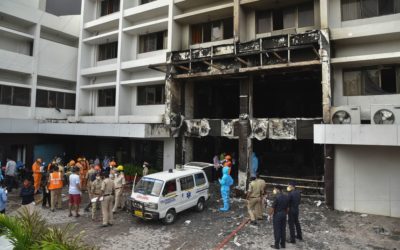 Incendio en hotel con pacientes de COVID-19 en India. Hay fallecidos