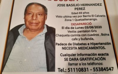 Don Chepito tenía 13 días desaparecido