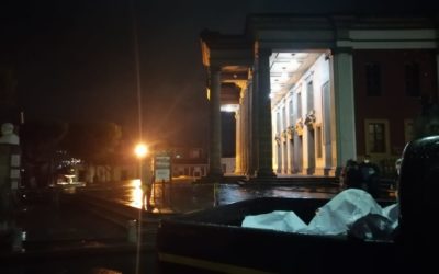 Hombre muere en el frontispicio del Teatro Municipal de Quetzaltenango