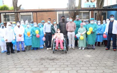 Primera paciente recuperada de COVID-19 en el HRO. Estuvo con ventilación mecánica casi un mes