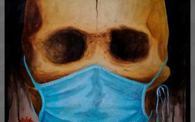 Artista resume en sus obras crisis por el COVID-19