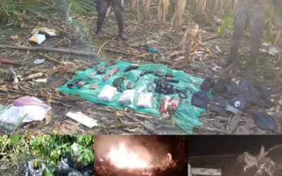 Ejército de Guatemala localiza aeronave, dos cadáveres y armamento