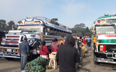 Ensayan en Xela reactivación del transporte extraurbano en terminal desordenada