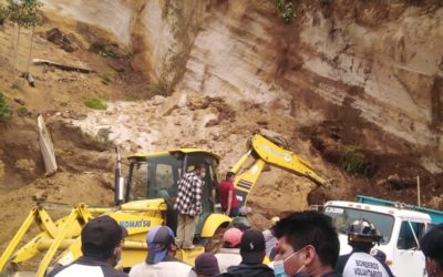 Derrumbe deja tres personas fallecidas en San Juan Ostuncalco