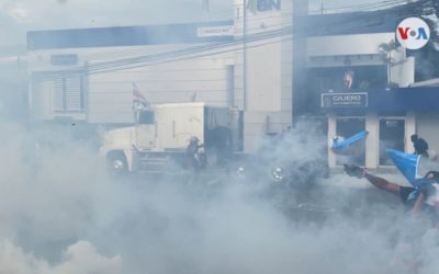 Costa Rica: manifestación frente a Casa Presidencial acaba sin diálogo y con violencia