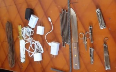 PNC incauta ilícitos en el Preventivo para Varones de Xela