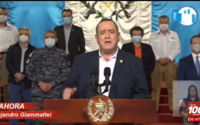 En mensaje presidencial Alejandro Giammattei defiende el presupuesto 2021