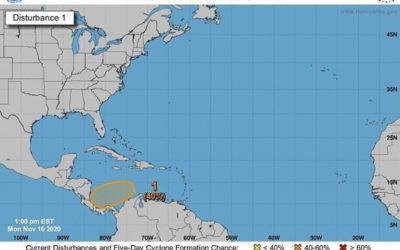 Onda tropical amenaza con convertirse en tormenta, en la misma zona donde comenzó Eta y Iota
