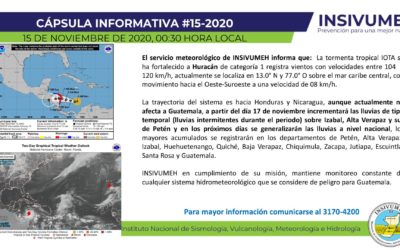 Tormenta Iota se fortalece a huracán categoría 1