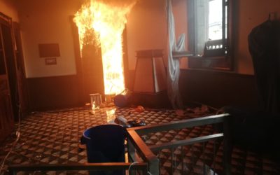 Queman el Congreso de Guatemala