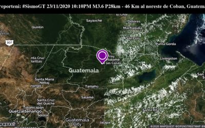 Cuatro sismos en menos de diez horas, en territorio afectado por lluvias en Guatemala