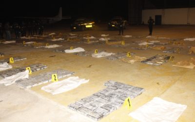 Más de 1 mil 500 paquetes de cocaína incautados en la Laguna del Tigre