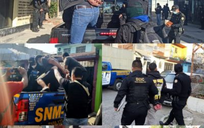 PNC arresta a 37 presuntos integrantes de estructura de extorsionistas