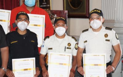 Reconocen labor de PNC en incendio