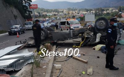 Accidente de tránsito en Salcajá deja un fallecido y dos heridos