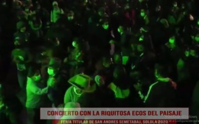 En plena pandemia, San Andrés Semetabaj celebra conciertos por feria patronal