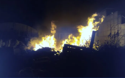 Incendio en recicladora ubicada en Villa Nueva, Guatemala