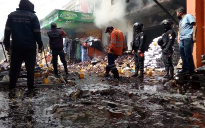 ¿Cuáles son los incendios en ventas de pirotecnia registrados en los últimos 3 años en Xela?