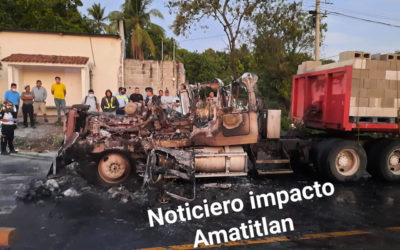 Motorista muere atropellado y calcinado