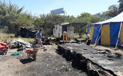 Incendio en circo dejó sin donde dormir a sus integrantes, piden ayuda de vecinos