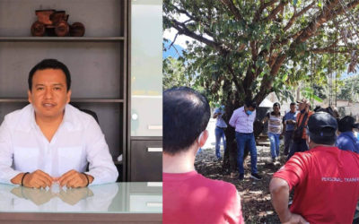 Alcalde llegó a inaugurar obra pero terminó amarrado por pobladores